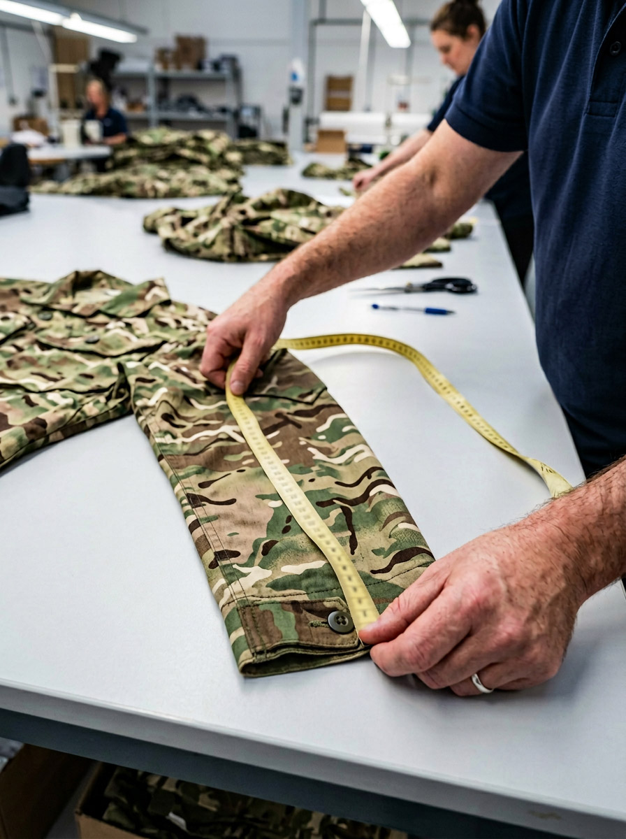 Calidad de textiles militares
